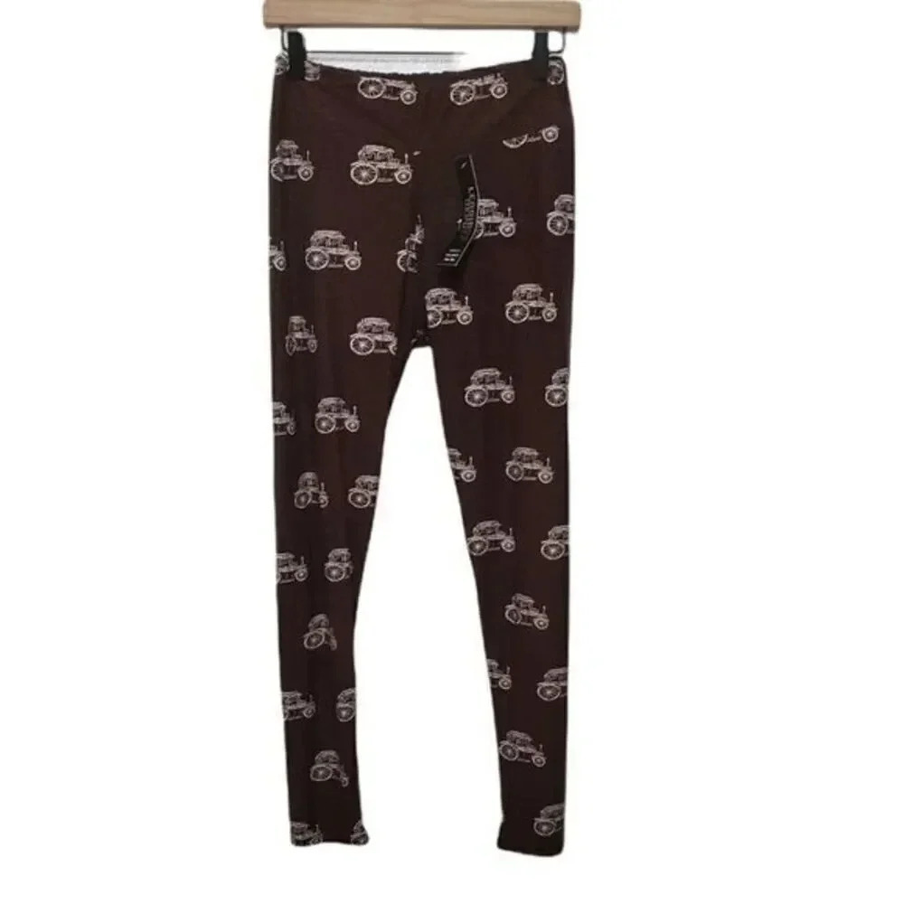 Leggings Depot Bicycle Logo Brown Yoga Plus Size Pants